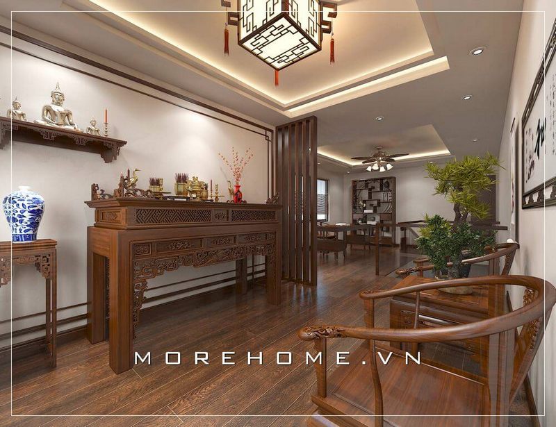 Khám phá 20 mẫu thiết kế bàn thờ căn hộ, nhà phố, biệt thự phù hợp với phong cách của người Việt